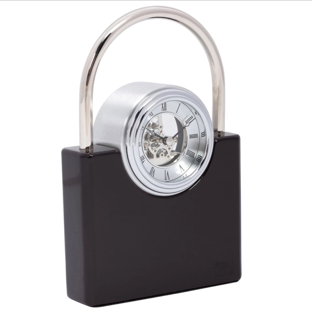 Elegance Padlock Skeleton Clock